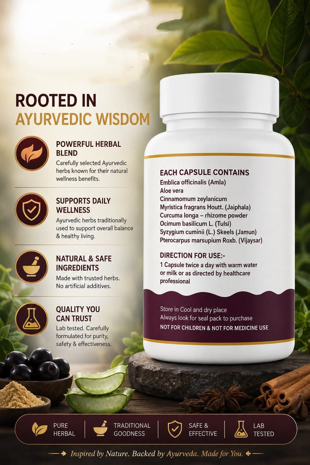 Diabetes Care Capsule Back