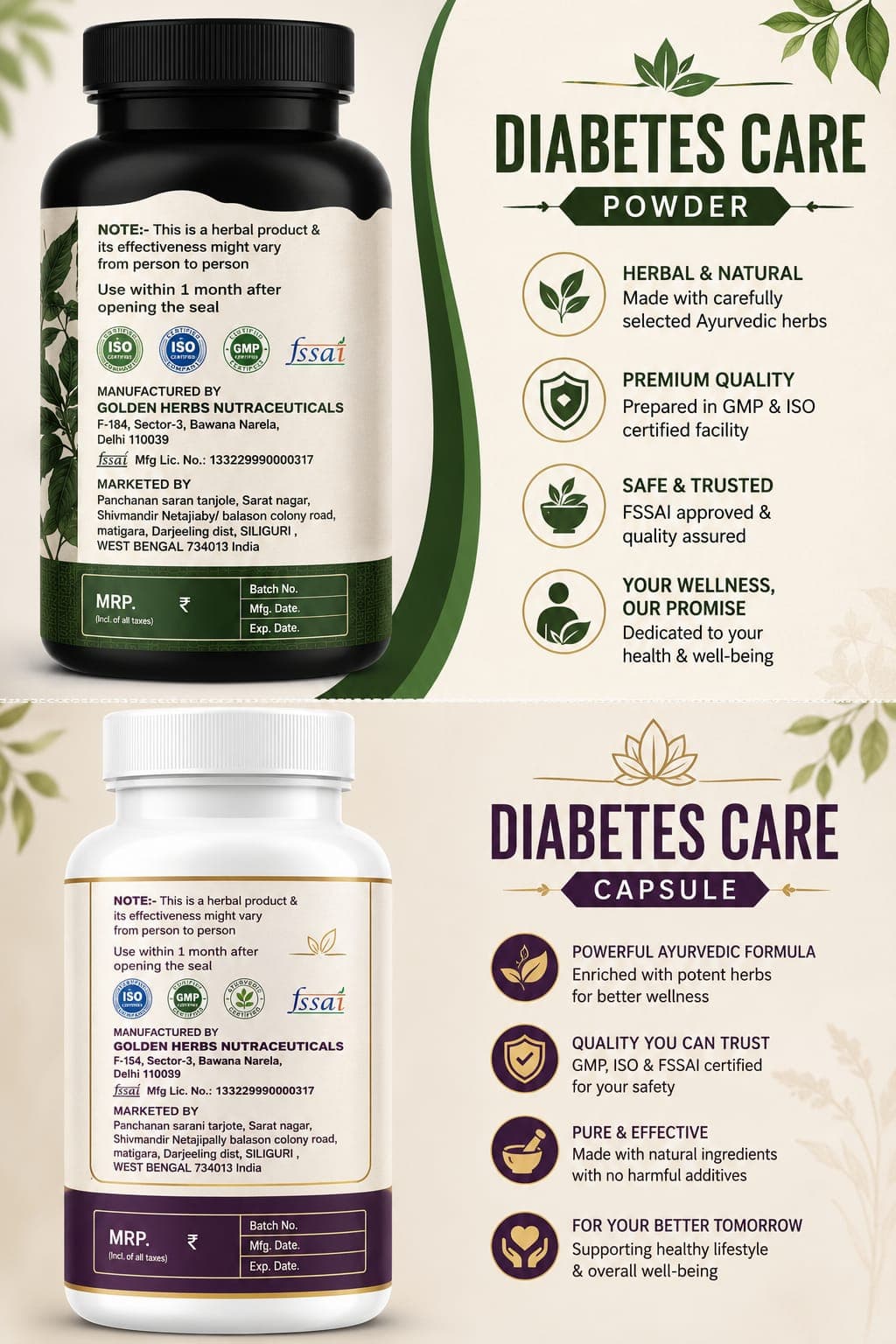 Diabetes Care Combo Side