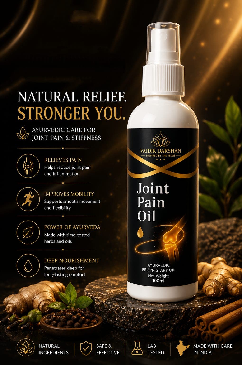 Joint Pain Care Oil Front