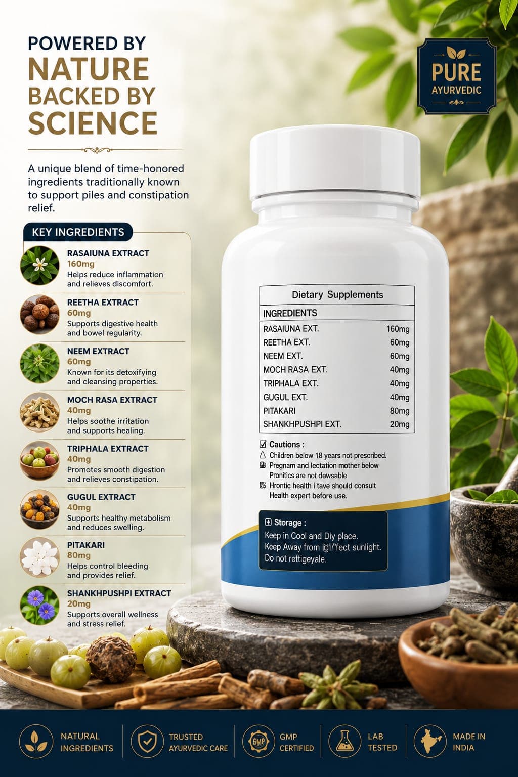 Piles Care Capsule Back